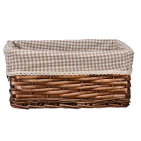 Корзина стеллажная Плетенка 34x25x15 см 12.7 л ива цвет коричневый