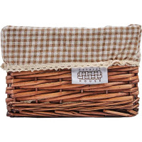 Корзина стеллажная Плетенка 34x25x15 см 12.7 л ива цвет коричневый