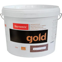 Штукатурка декоративная мраморная Bayramix Gold Mineral GR 019 15 кг цвет коричневый перламутр