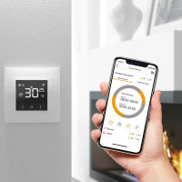 Терморегулятор для теплого пола Теплолюкс Ecosmart 25 электронный программируемый цвет белый