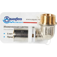 Пресс-угольник Aquasfera наружная резьба 1/2\