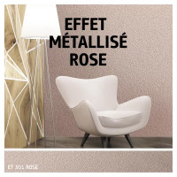 Краска декоративная Maitre Deco Effet Metallise Rose полуглянцевая эффект металла 0.3 кг