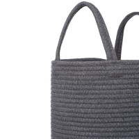 Корзина хлопок 30x30x25 см 22.5 л полиэстер цвет серый