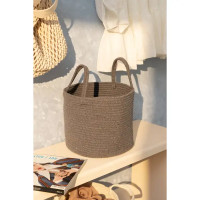 Корзина хлопок 30x30x25 см 22.5 л полиэстер цвет серый