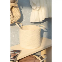 Корзина хлопок 35x35x29 см 35 л полиэстер цвет бежевый