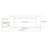 Бассейн надувной спа Bestway Lay-Z-Spa Cancun AirJet 60003, 180х66 см