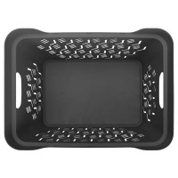 Ящик с крышкой DeLUXE 38x27.6x22 см 18 л полипропилен цвет серый