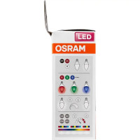 Лампа светодиодная Osram E14 220-240 В 5.5 Вт свеча матовая 470 лм, регулируемый цвет света RGBW, для диммера