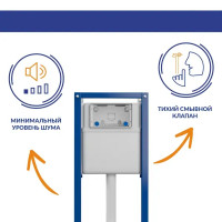 Комплект инсталляция и унитаз Cersanit Carina XL Clean On DPL EO slim