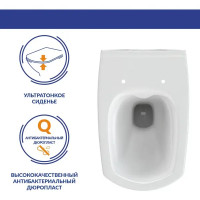 Комплект инсталляция и унитаз Cersanit Carina XL Clean On DPL EO slim