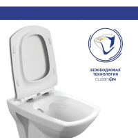 Комплект инсталляция и унитаз Cersanit Carina XL Clean On DPL EO slim