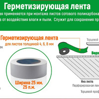 Лента герметизирующая 25мм/25 п.м