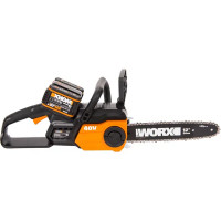 Аккумуляторная пила Worx WG381 40 В шина 30 см АКБ (2 шт) и ЗУ (двойное) в комплекте