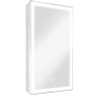 Шкаф зеркальный подвесной Montero White LED с подсветкой 35x65 см цвет белый