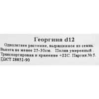 Георгина h25 ⌀12 см