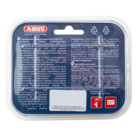 Цилиндр Abus D12 NIS, 45х35 мм, ключ/вертушка, цвет никель