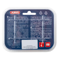 Цилиндр Abus D12 NIS, 50х40 мм, ключ/вертушка, цвет никель