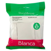 Выключатель встраиваемый Schneider Electric Blanca 1 клавиша 10 А цвет белый