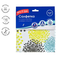 Салфетка супервпитывающая Youll Love микрофибра 30х30 см