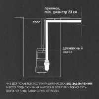 Насос погружной дренажный для грязной воды Oasis DV157/7, 9420 л/час