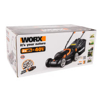 Газонокосилка аккумуляторная Worx WP770E 40В 34 см АКБ и ЗУ входит в комплект