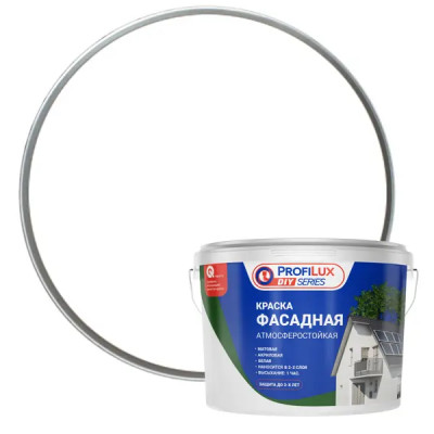 Краска фасадная Profilux цвет матовая цвет белый база А 25 л
