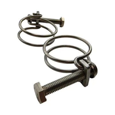 Хомут двойной 35 мм BOUTTE, нержавейка, 2 шт.