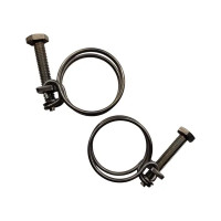 Хомут двойной 35 мм BOUTTE, нержавейка, 2 шт.