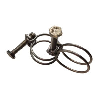 Хомут двойной 35 мм BOUTTE, нержавейка, 2 шт.