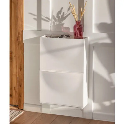 Обувница 51.2x18.5x38 см пластик цвет белый