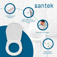 Унитаз-компакт Santek Форт вертикальный выпуск одинарный слив