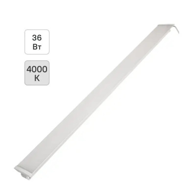 Светильник линейный светодиодный IEK 1201 1220 мм 36 Вт нейтральный белый свет
