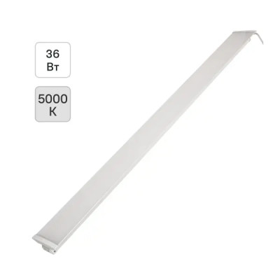 Светильник линейный светодиодный IEK 1201 1220 мм 36 Вт холодный белый свет