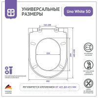 Сиденье для унитаза Berges Wasserhaus Neo Uno White SO с микролифтом