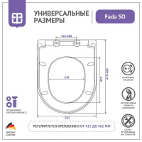 Сиденье для унитаза Berges Wasserhaus Dana Fada SO с микролифтом