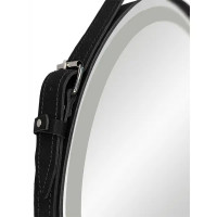 Зеркало на ремне с подсветкой Belt Black LED ø65 см