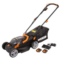 Газонокосилка аккумуляторная Worx WP770E 40В 34 см АКБ и ЗУ входит в комплект
