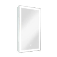 Шкаф зеркальный подвесной Montero White LED с подсветкой 35x65 см цвет белый