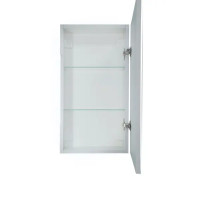 Шкаф зеркальный подвесной Montero White LED с подсветкой 35x65 см цвет белый