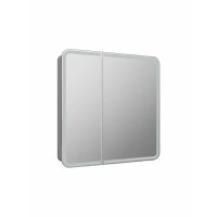 Шкаф зеркальный подвесной Elmer с подсветкой 80x80 см цвет белый