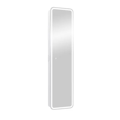 Шкаф зеркальный подвесной Elmer 40x160 см цвет белый