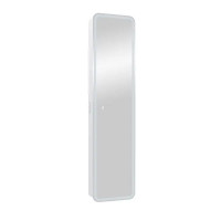 Шкаф зеркальный подвесной Elmer 40x160 см цвет белый