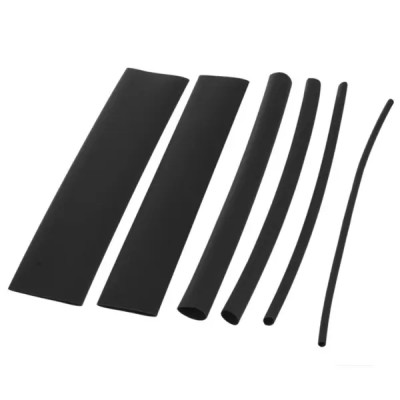 Термоусадочная трубка Skybeam ТТК 4:1 24/8 мм 0.5 м клеевая цвет черный