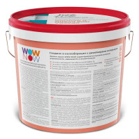 Краска для стен кухни и ванны Wow Now моющаяся полуматовая прозрачная база С 5 л