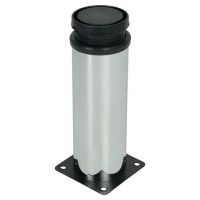 Ножка мебельная круглая 50х150 мм регулируемая сталь цвет хром