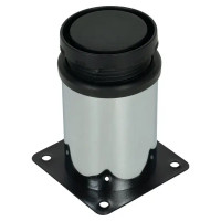 Ножка мебельная круглая 50х80 мм регулируемая сталь цвет хром