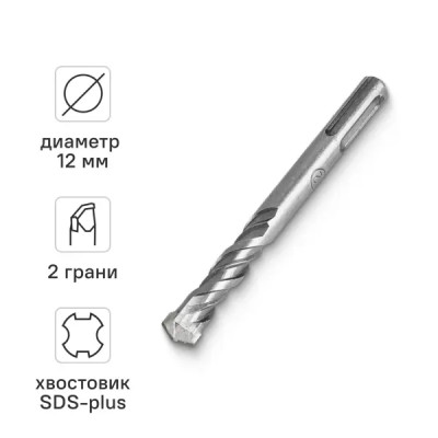 Бур по бетону SDS-plus 12x42x110 мм