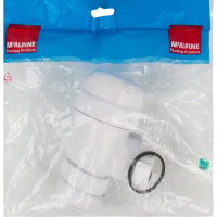 Сифон для мойки McAlpine без выпуска регулируемый по высоте ø40 мм полипропилен MRSK2-NW