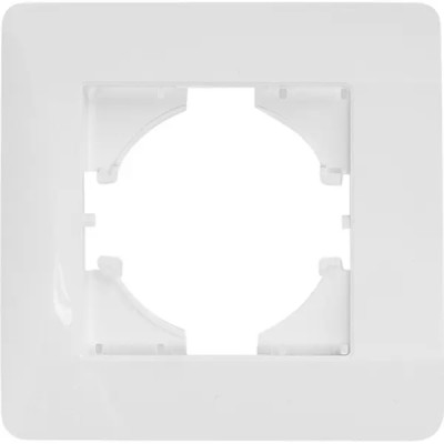 Рамка для розеток и выключателей Gusi Electric Ugra С1110-001 1 пост цвет белый