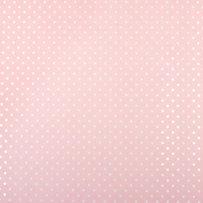 Пленка матовая Горошек 0.6x2 м цвет розовый